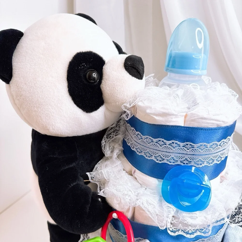 Panda Themed Diaper Cake, Baby Shower Gift